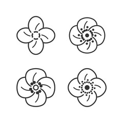 Flower bud of Jasmine tree.  Flat vector colorful illustration for cosmetics, perfumeries and food packaging.