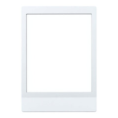 Obraz premium Blank retro instant photo frame with white border isolated on white background, copy space