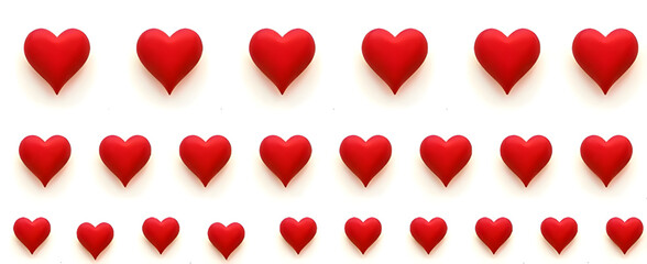Red Heart Pattern Background for Love and Valentine Designs, Red Heart Pattern Background, set of red and white hearts. Voctor illustration 