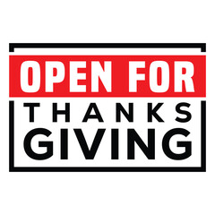 Black Friday business opening announcement graphic. Bold, modern design with black 