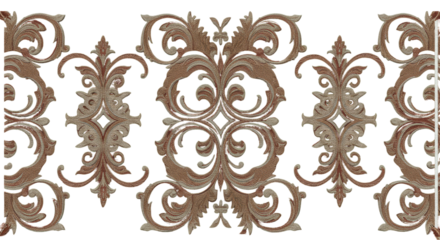 Ornate Scrollwork Pattern: An intricate decorative scrollwork pattern showcasing the beauty of the ornamental design, the detailed scrollwork evokes elegance and artistic precision.