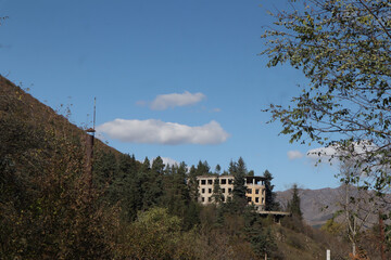 Abandoned Soviet Sanatorium on Hillside