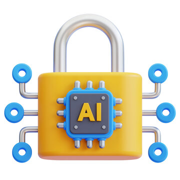 Security ai 3d icon