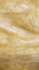 yellow mineral wool with a visible texture