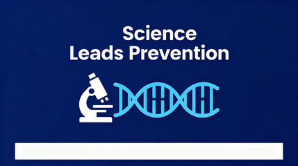 Microscope and DNA, scientific epidemic prevention, prevention oriented and health protection, suitable for public health science popularization and epidemic prevention science propaganda materials.
