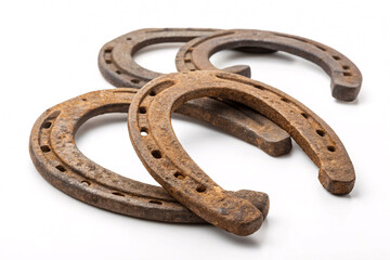 Discover vintage charm with rustic horseshoes, perfect for adding a touch of equestrian heritage to your design projects and adding good luck!
