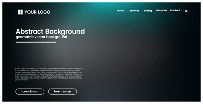 web page,dark mode,techglow modern dark theme design soft cyan glowing abstract background vector template concept template