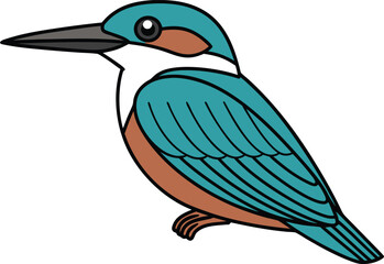 Kingfisher Illustration. Kingfisher Bird Artwork. Kingfisher Outline Drawing. Colorful Kingfisher Graphic. Kingfisher Line Art Illustration. Kingfisher Bird Design. Kingfisher Wildlife Artwork