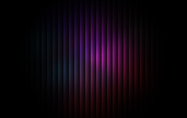 Fototapeta premium Vibrant pink purple blue glow striped background with dark gradient blend