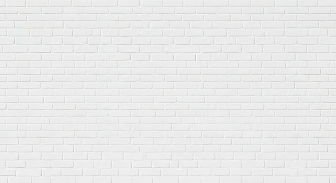 A white painted brick wall texture
