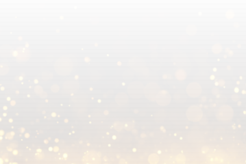 Glimmering gold particles float over glowing bokeh lights. Tiny glitter dust shimmers subtly. Elegant luxury overlay for festive cards or designs. PNG