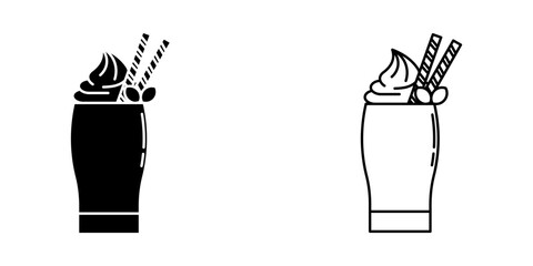 Drink set icon. simple vector illustration on white background