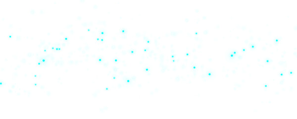 Seamless Abstract Pattern with Cyan Bubbles and Dots on a Transparent Background