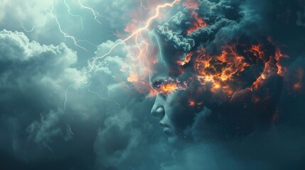 Mind Storm: Inner Turmoil Concept
