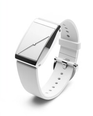 Minimalist White Watch with Silver Detail