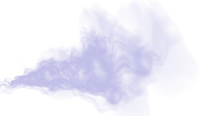 Blue swirling smoke trail with soft misty texture and flowing vapor effect. © Olga