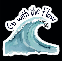 Surfing illustration