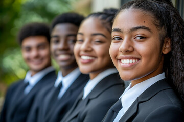 Confident young professional working on business strategy in modern startup environment, generative AI