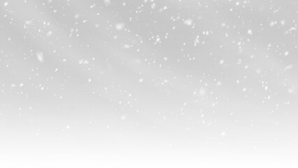 Fototapeta premium Snow snowfall snowflakes winter overlay transparent falling background PNG vector file
