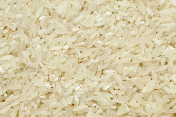 texture and background of raw white rice grains