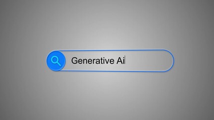 AI artificial intelligence Prompt search bar large model user interface design voice search button prompts. Click generate text image prompt. artificial intelligence motion Machine learning generation