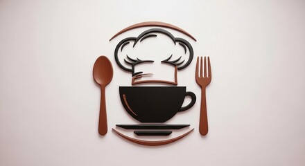 restaurant menu design with cutlery