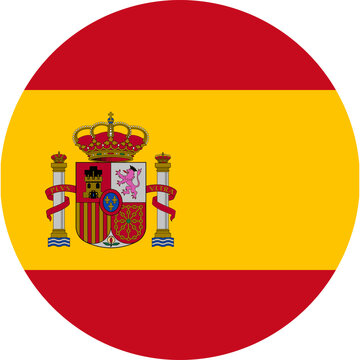 Circular version of the Spanish national flag