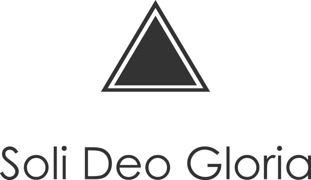 Soli Deo Gloria triangle symbolism