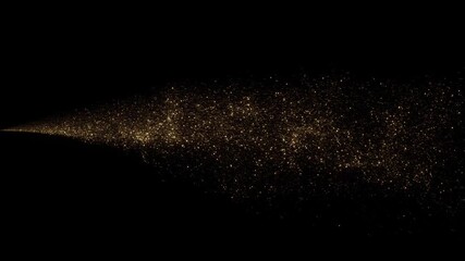 Fast energy flying wave line Sparkling star dust line trail spiral particle effect animation. dust luxury particles raising. Glittering particle Confetti wave. Sparkling magic Christmas light effect. - Powered by Adobe