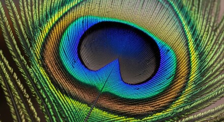 Naklejka premium National Bird Close up view of peacock feather bird, wildlife, colorful, exotic