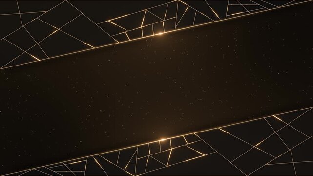 Abstract luxury black with stripe gold background. stripe gold with glitter shining. geometric Elevate visual presentation golden frames in a sophisticated and dynamic luxury technology backgrounds