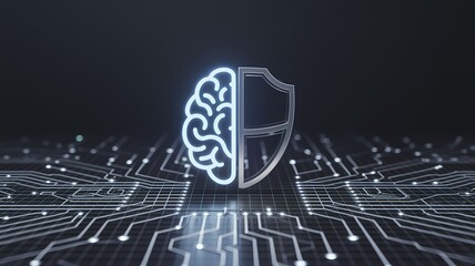 Secure AI network shield digital interface