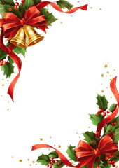 Naklejka premium PNG Festive holiday border design