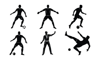 Vector silhouette of sportsman