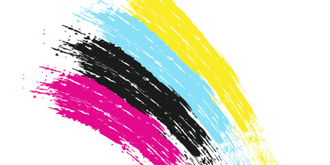 abstract cmyk color stripes background. EPS 10Print