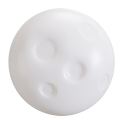 full moon weather 3d icon illustration