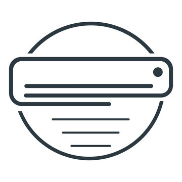 Minimalist air conditioner icon.