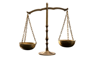 Scales of justice isolated