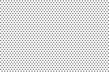 Black polka dots seamless pattern. Black little circle points on transparent background. Lol doll style wallpaper. Retro seamless texture for fashion design, textile print, and wrapping paper. Vector