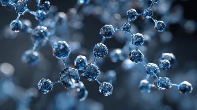 Abstract molecular structure science background
