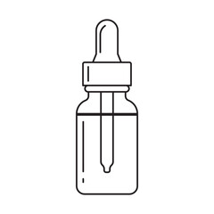 Essential Oil Dropper Bottle Serum Beauty Aromatherapy Extract Natural Liquid Medicine Treatment Remedy Black and White