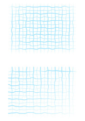 不安定なデジタルノイズ・歪みの背景テクスチャ・水面のように歪んだ手書き風グリッドパターン