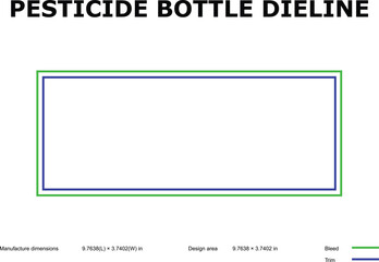 Pesticide Bottle Label Dieline Template
