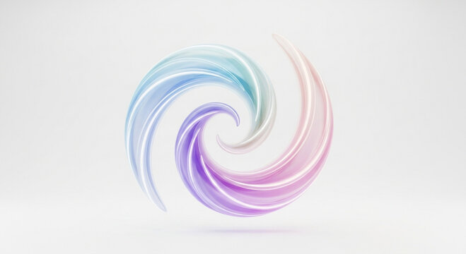 Vibrant Swirl Logo: Pastel Colored Abstract 3D Spiral Element

Creative Branding: Flowing Gradient Vortex Graphic on White

Modern Art: Blue, Pink, and Purple Colorful Dynamic Shape - Powered by Adobe