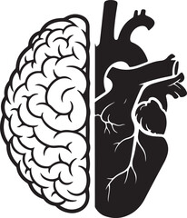 Brain and Heart: The Connection Between Emotion and Logic

Mind-Body Connection: Health and Wellness Symbolism

Human Brain and Heart Diagram: Cognitive vs. Emotional Health