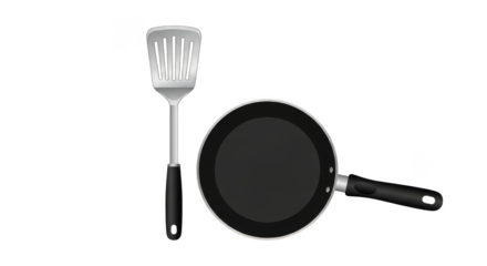 Spatula and frying pan set