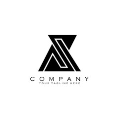 initial letter AZ logo design vector