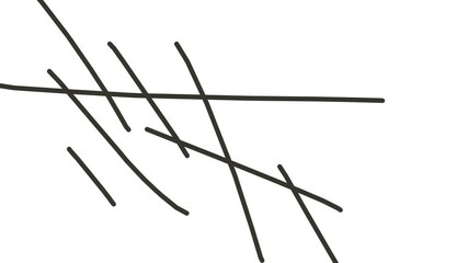 Long sticks, arranged randomly, flash across the screen.