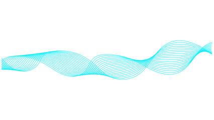 Fototapeta premium wave lines and glowing moving Elegant abstract line art