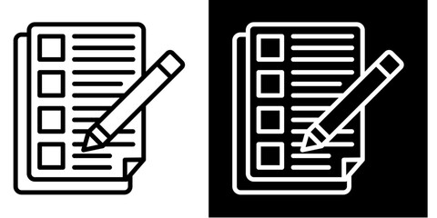 Blank Paper Icon Set White Style Collection